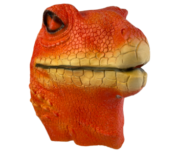 Lizard mask (orange brown)