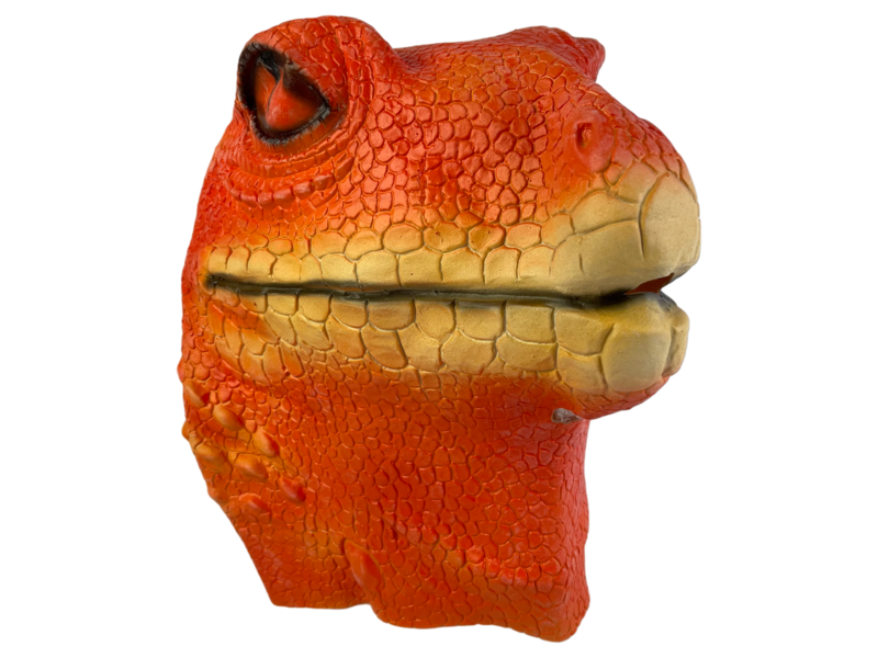 Lizard mask (orange brown)