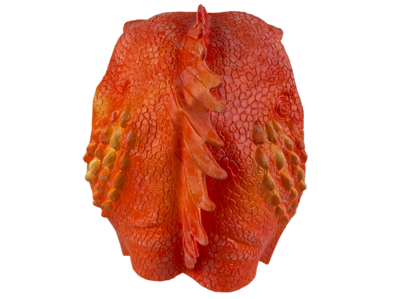 Maschera da lucertola (arancione marrone)