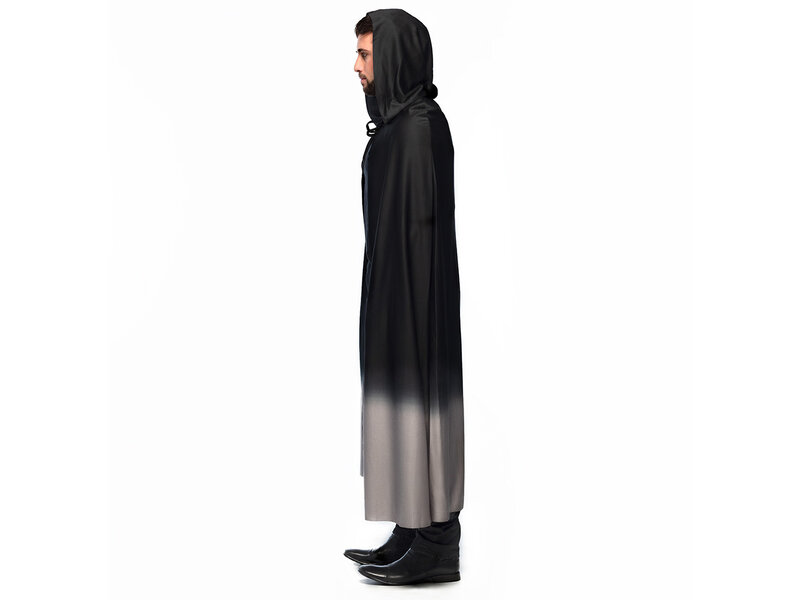 Dokter Pest cape (170 cm) zwart / grijs