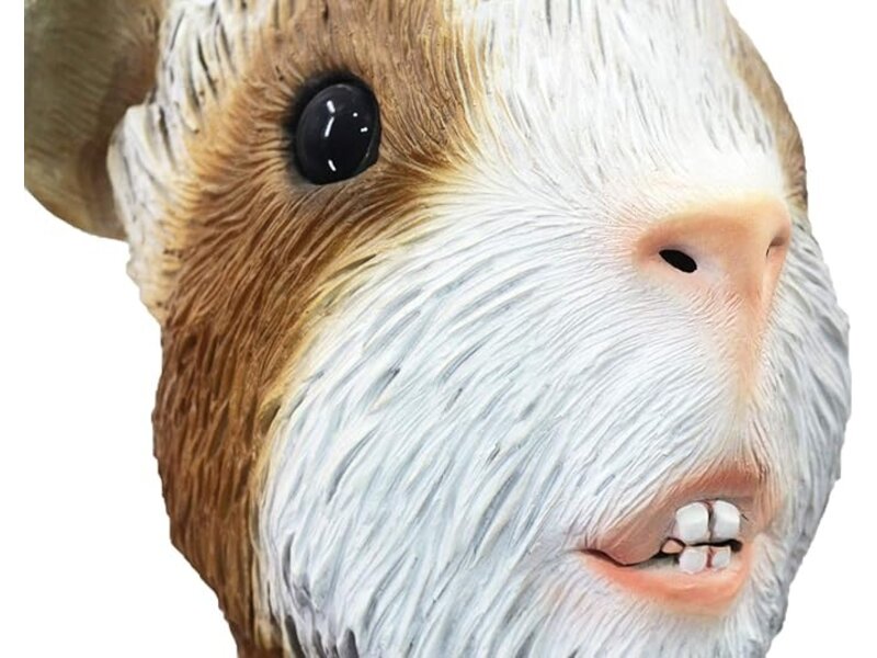 Hamster mask (white-brown)