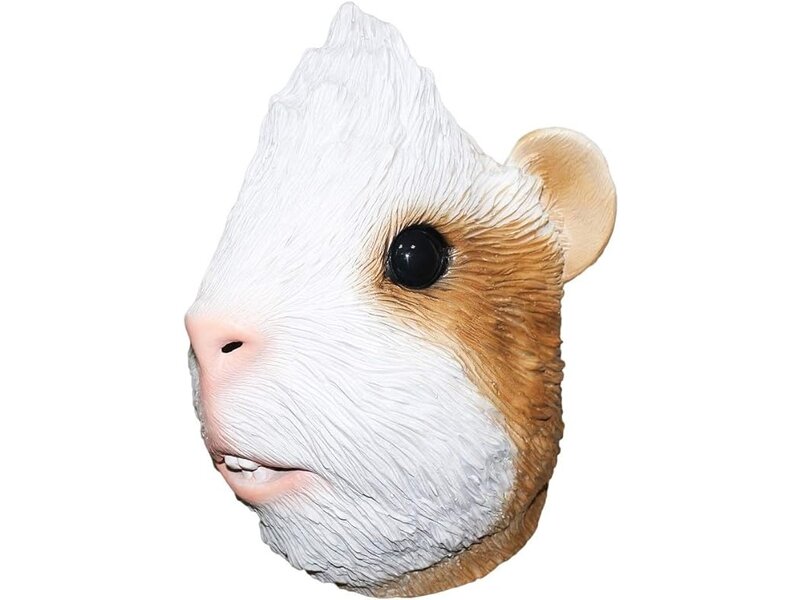 Hamster mask (white-brown)