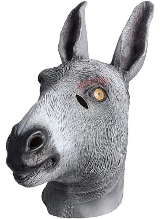 Donkey mask gray Deluxe