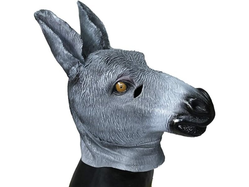 Masque d'âne gris Deluxe