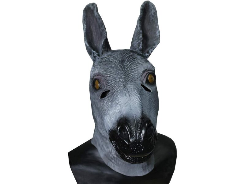 Donkey mask gray Deluxe