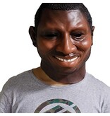 Black man mask (smiling face)