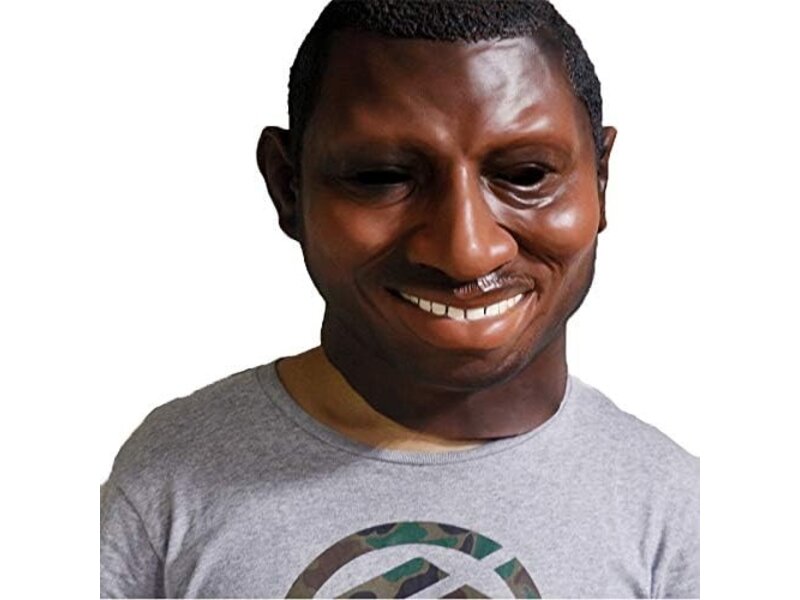 Black man mask (smiling face)