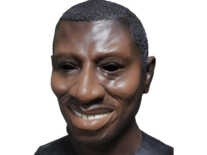 Black man mask (smiling face)