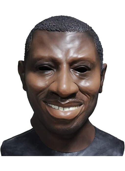 Black man mask (smiling face)