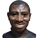 Black man mask (smiling face)