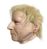 homme masque cheveux blonds (Boris Johnson)