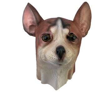 Dog mask Chiwauwa (brown-white)