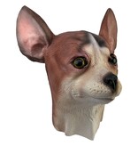 Hondenmasker Chiwauwa (bruin-wit)
