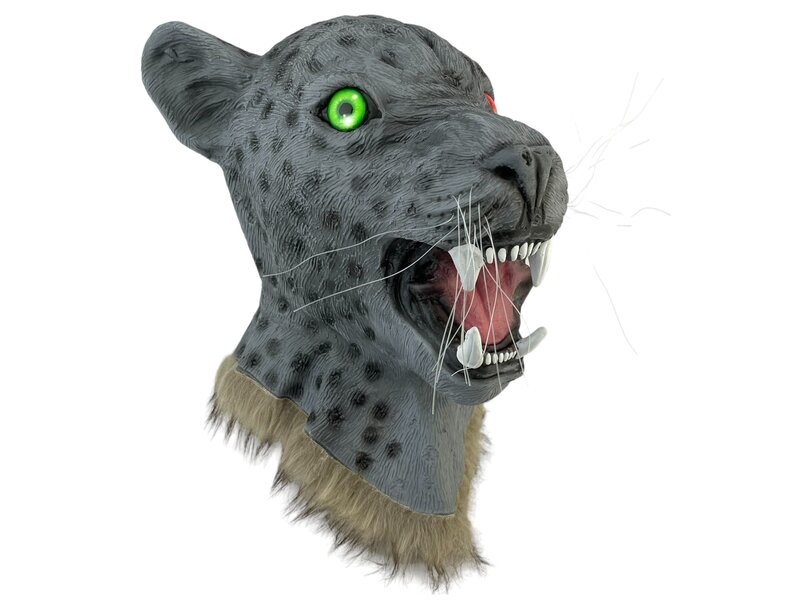 Leopardenmaske (grau)