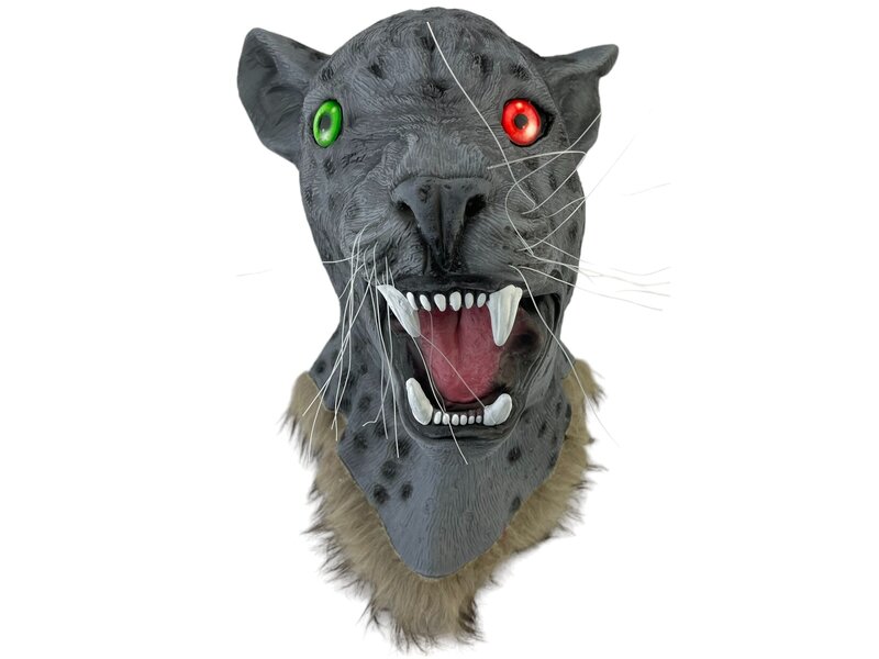 Leopard mask (gray)