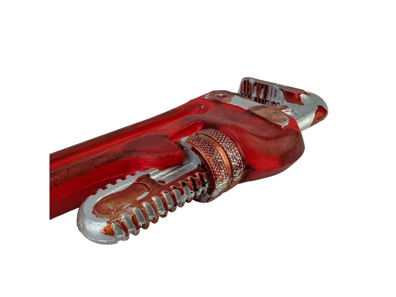 Bloody Pipe Wrench (foam) realistic lifelike movie attribute prop accessory