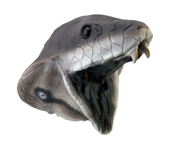 Slang masker Cobra (grijs)