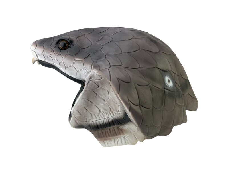 Maschera serpente Cobra (grigio)