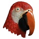 Bird mask red Parrot