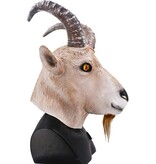 Goat mask realistic (brown/beige)