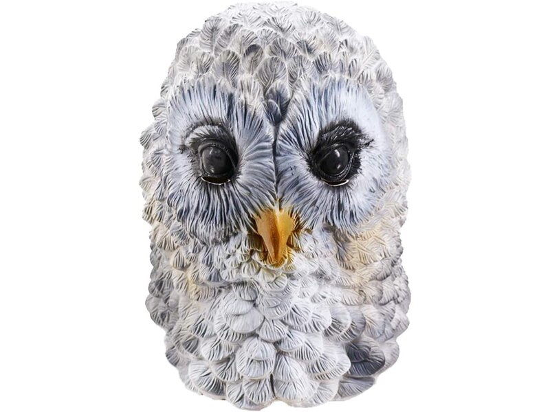 Masque oiseau (hibou) blanc