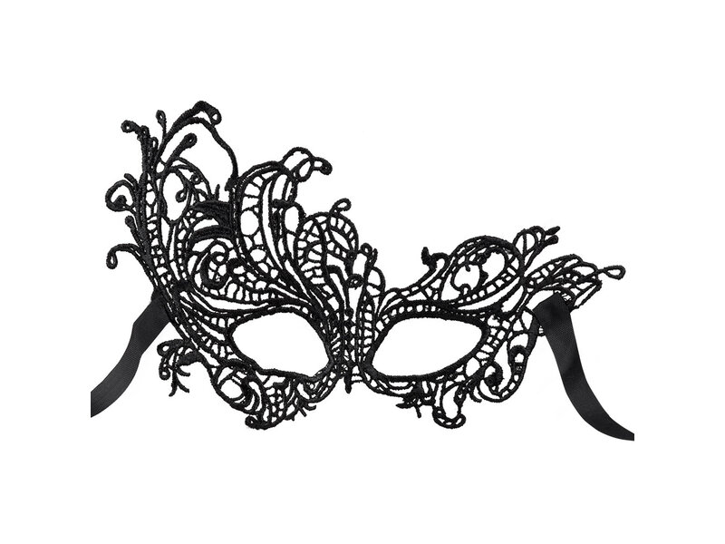 MisterMask.nl Kanten masker zwart (Flora)