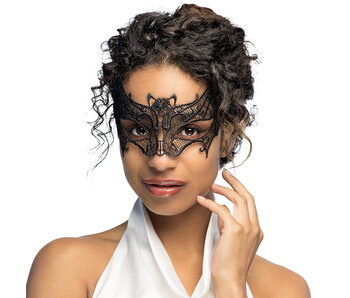 MisterMask.nl Schwarze Spitzenmaske (Fledermaus)