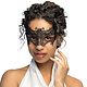 Kanten masker zwart (Vleermuis)
