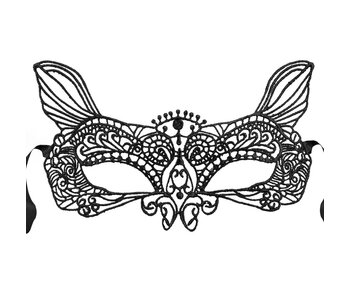 MisterMask.nl Black Lace Mask (Catwoman)