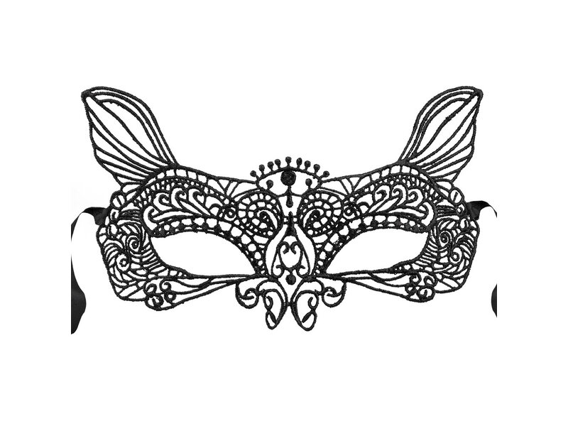 MisterMask.nl Maschera in pizzo nero (Catwoman)