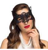 MisterMask.nl Black Lace Mask (Catwoman)