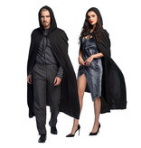 MisterMask.nl Zwarte cape (170 cm)