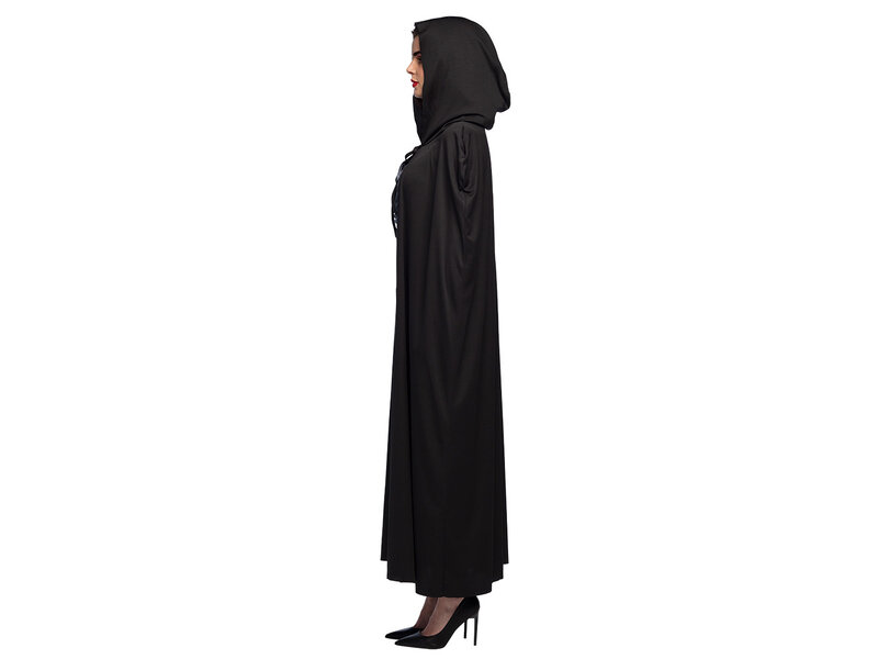 MisterMask.nl Zwarte cape (170 cm)