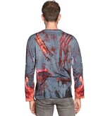 MisterMask.nl Photorealistic Zombie Freak Shirt (L)