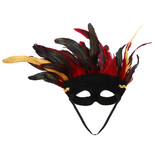 MisterMask.nl Venezianische Maske mit Federschmuck