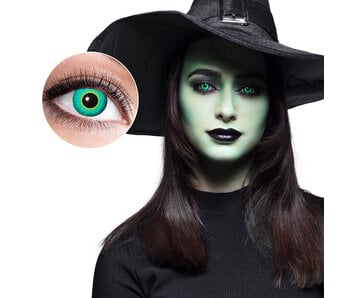 MisterMask.nl Lentilles de contact vertes « Witchcraft » (hebdomadaires)