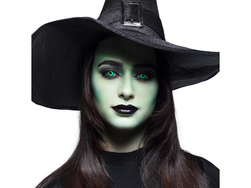MisterMask.nl Lentilles de contact vertes « Witchcraft » (hebdomadaires)