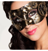 MisterMask.nl Maschera steampunk (marrone / rame)