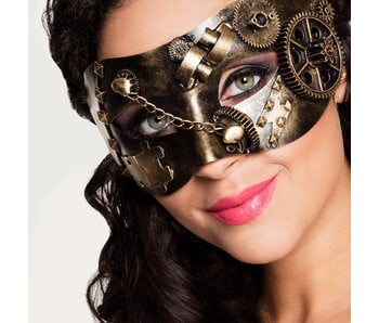 MisterMask.nl Masque steampunk (marron / cuivre)