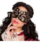 MisterMask.nl Steampunk masker (bruin / koper)