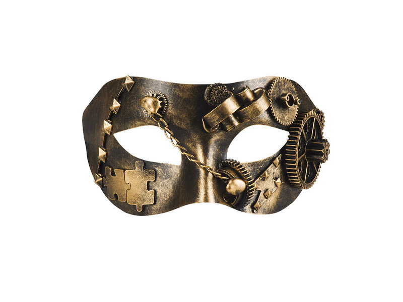 MisterMask.nl Masque steampunk (marron / cuivre)