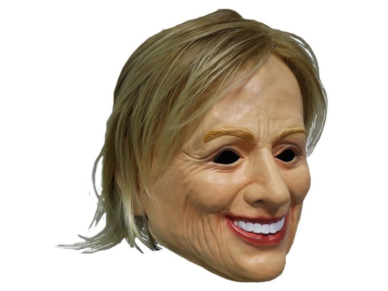 Hillary Clinton masker (vrouwenmasker met blond haar)