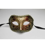 Venetian eye mask 'Columbina Magico' (Red)