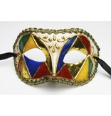 Venetiaans oogmasker 'Columbina Multicolore'