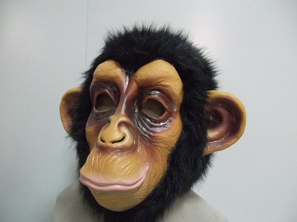 Maschera Creepypasta scimmia scimpanzé allegra