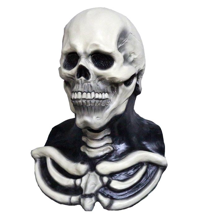 Maschera bianca da scheletro - in plastica