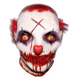 Killer clown masker met dichtgenaaide mond