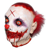 Killer clown masker met dichtgenaaide mond