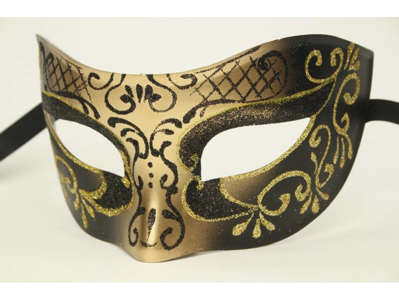 Venetian mask 'Columbina princessa' (gold)