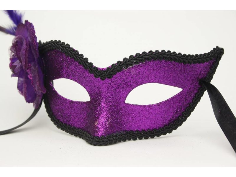 Venetian mask 'Rosa' (purple)